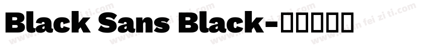 Black Sans Black字体转换